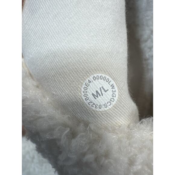 Lululemon Scuba Oversized Sherpa Fleece Half Zip Hoodie White M/L Cozy Winter Pu - Picture 7 of 9